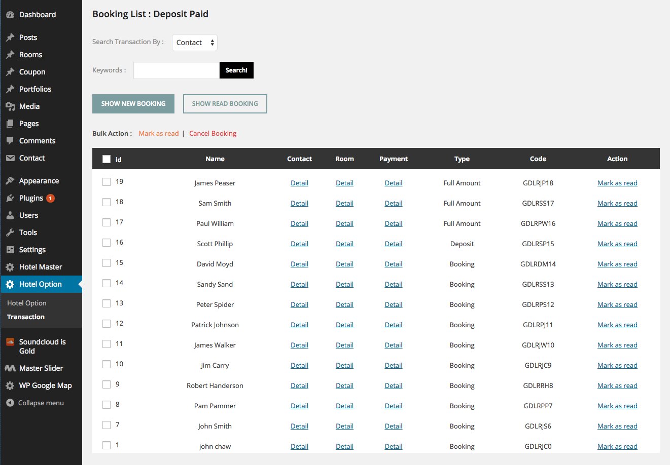 Room pay. Букинг лист. Booking Management. Booking list.